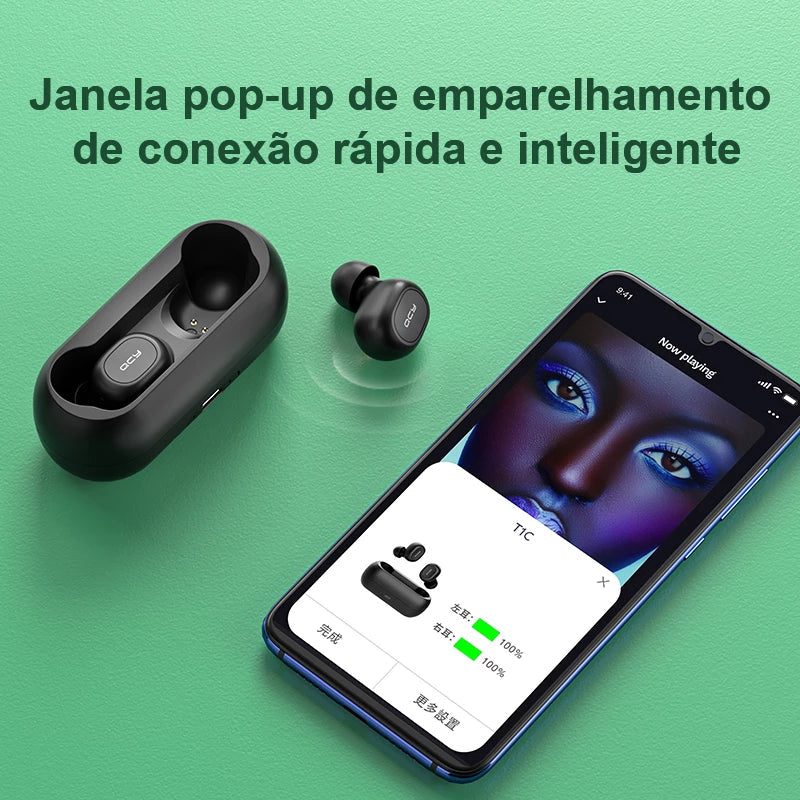 TWS Bluetooth Wireless Earphone Qcy t1c
