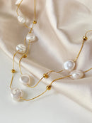 Colar Pérola Barroca Duplo