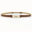 Cinto Ajustável com Fivela de Metal Dourada