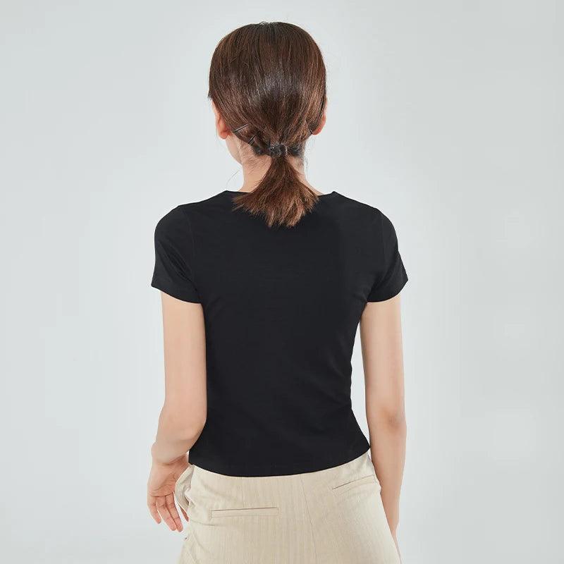 Blusa Básica com Decote Princesa