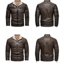 Jaqueta de Couro Masculina Motorcycle 2025