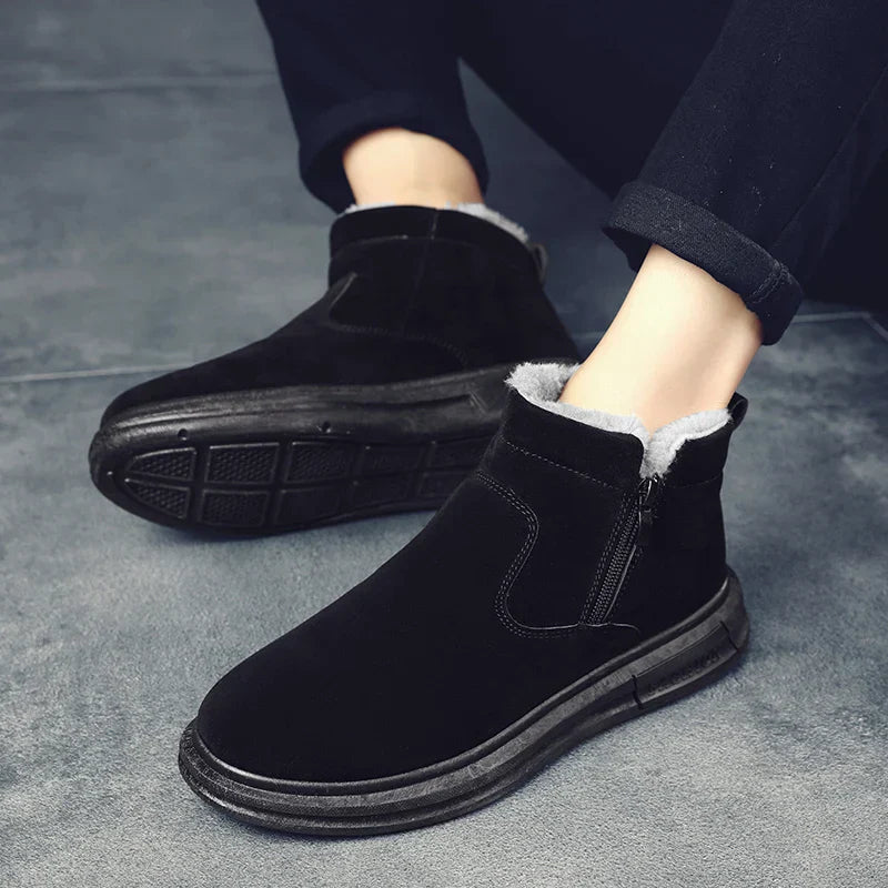 Botinha de Inverno Camurça Forrada Street Casual