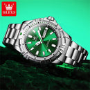 OLEVS série a prova d’água relógio de pulso de quartzo masculinos aço inoxidável