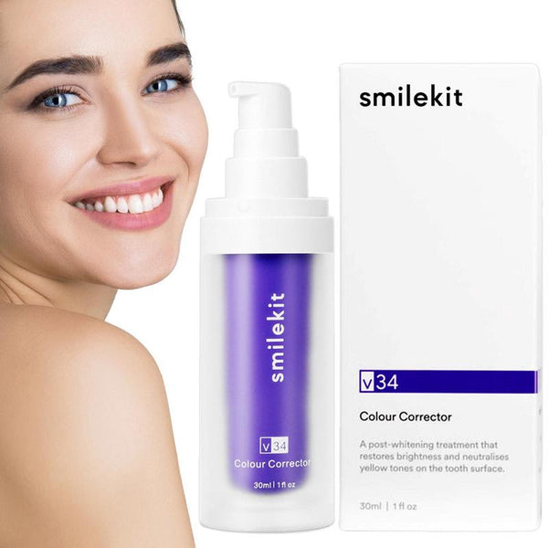 V34 Purple Whitening Toothpaste, Remove Yellow Stains, Protect Teeth