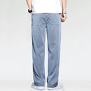 Calça Jeans Casual de Tecido Lyocell