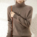 Suéter de Lã Gola Alta Feminino Volpen