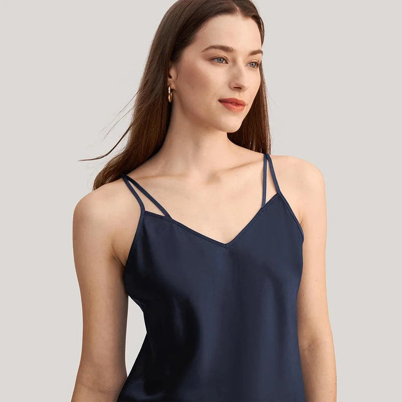Blusa de Seda de Alça