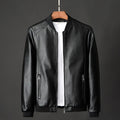 Jaqueta de Couro Masculina Slim 2025