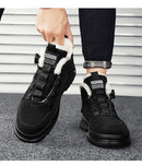 Bota Estilo Tática de Couro Inverno Shark