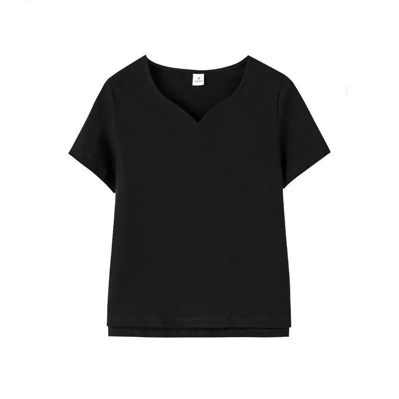 Blusa Básica com Decote Princesa