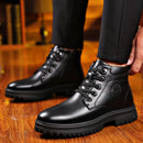 Bota Casual de Couro Inverno Passo Firme