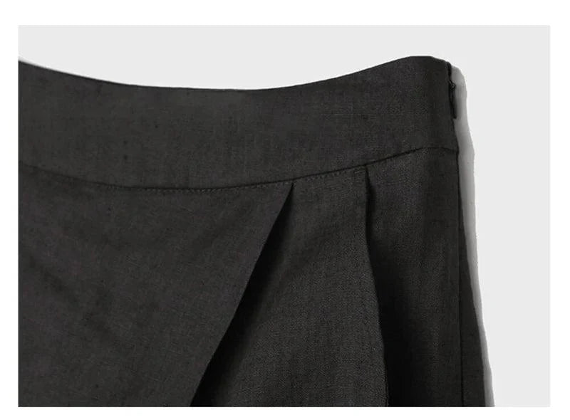 Calça de Linho Transpassada