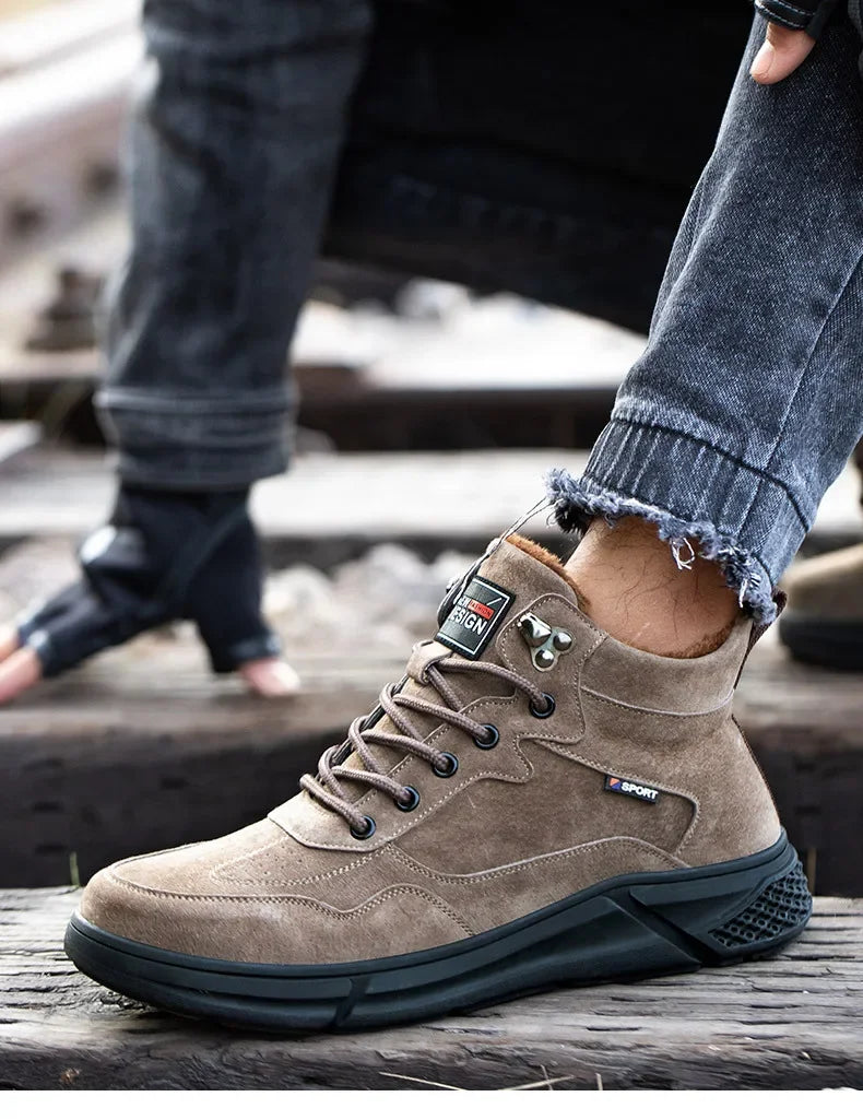 Bota de Couro Inverno Forrada Shiny 2024