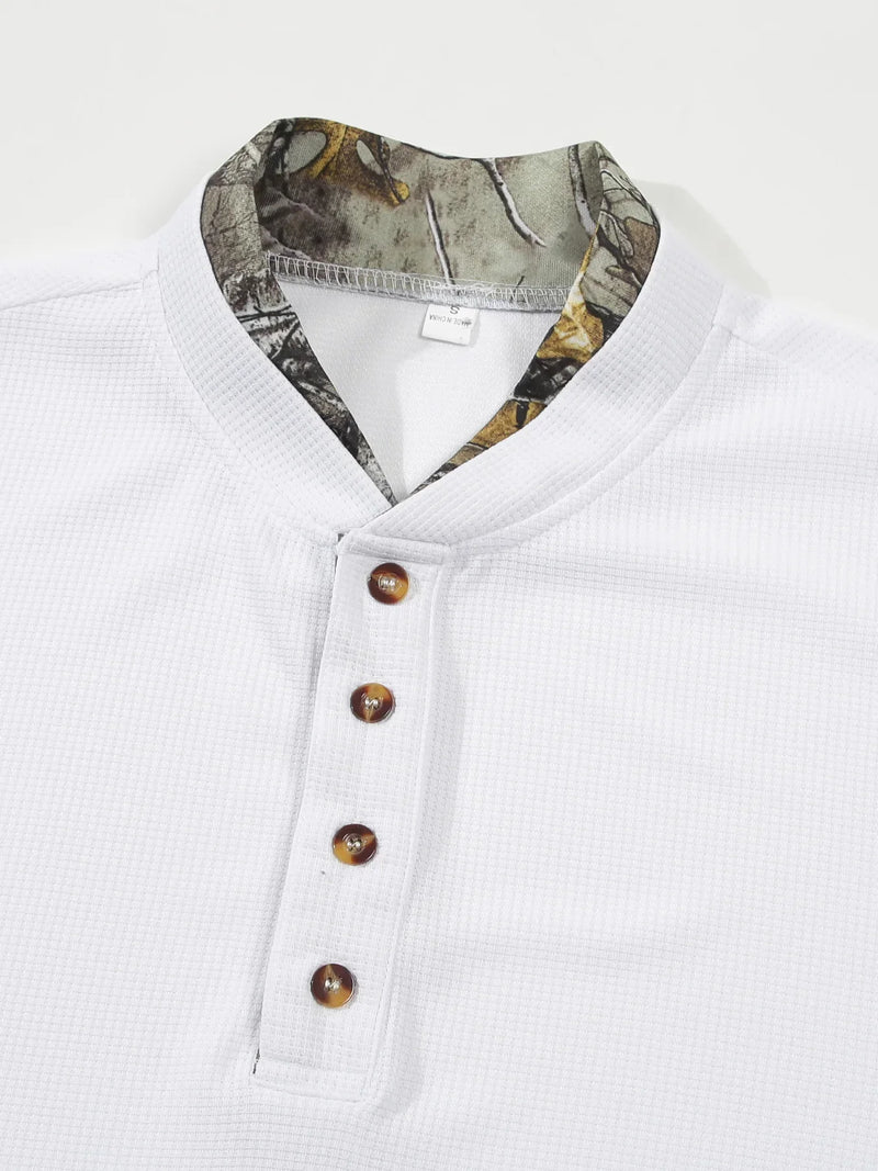 Camisa Gola Botão Manga Longa Europe