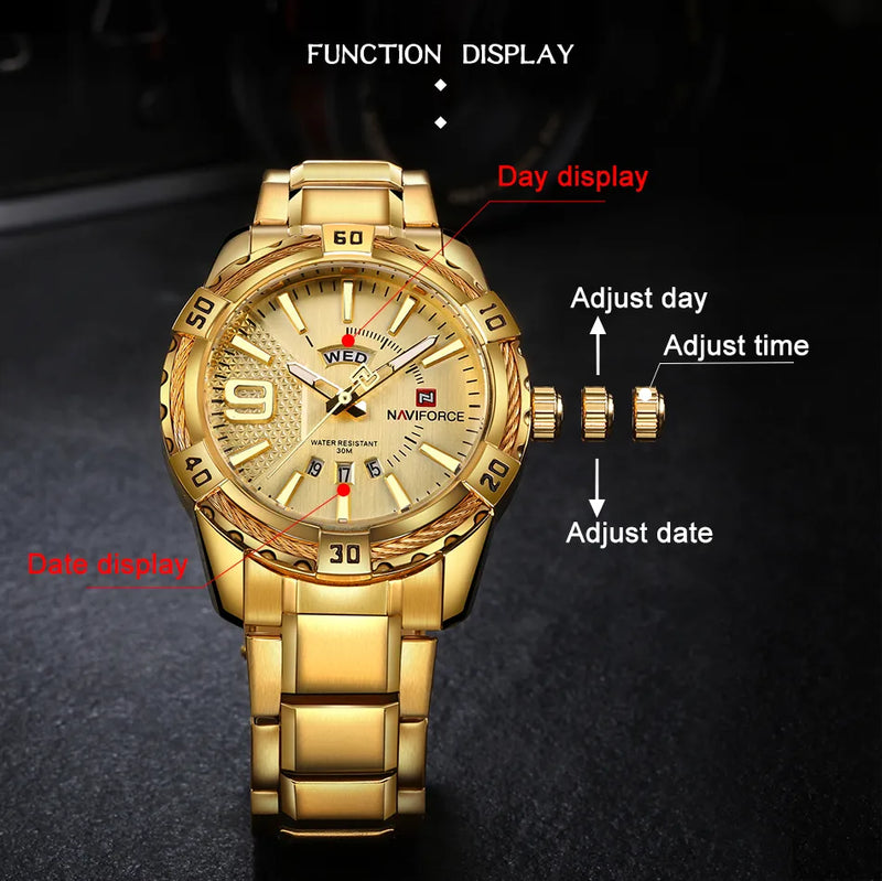 Naviforce Luxury Men's Watch Classic Waterproof Men's Watches