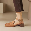 Sandália de Couro Fivela Luxe