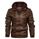 Jaqueta De Couro Masculina Street Fashion