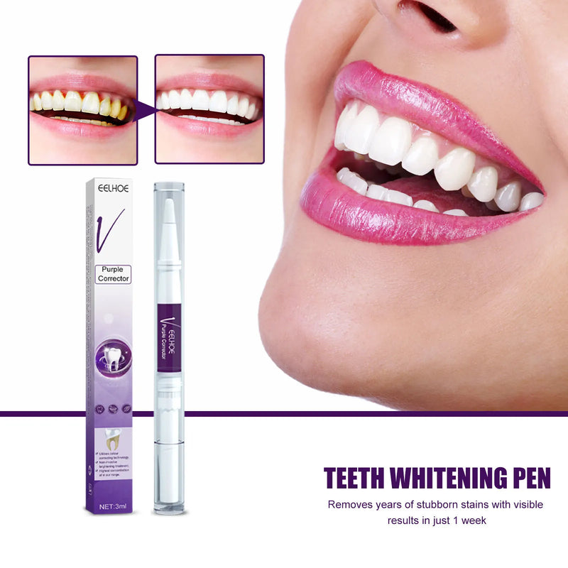 V34 Purple Whitening Toothpaste, Remove Yellow Stains, Protect Teeth