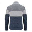 Casaco de Lã Suéter com Zíper Edge