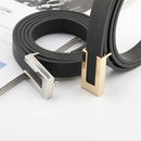 Cinto de Couro Elegante com Fivela