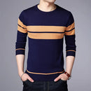 Suéter de Lã Listrado Casual