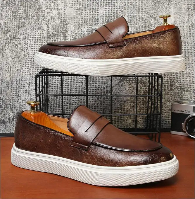 Mocassim de Couro Estilo Britânico