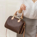 Bolsa de Couro Xadrez Vintage