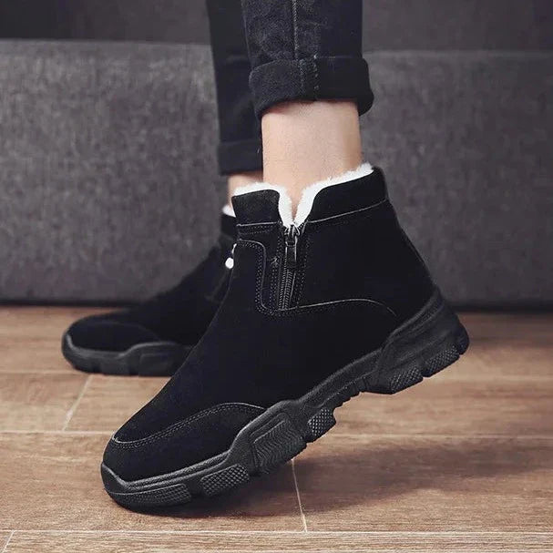 Botinha de Couro Inverno Cold Casual