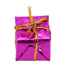 Kit 12 Enfeites Natal Presentinho Dadinho Metalizado