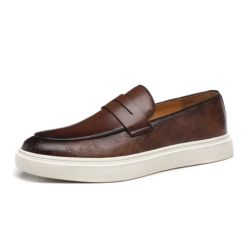 Mocassim de Couro Estilo Britânico