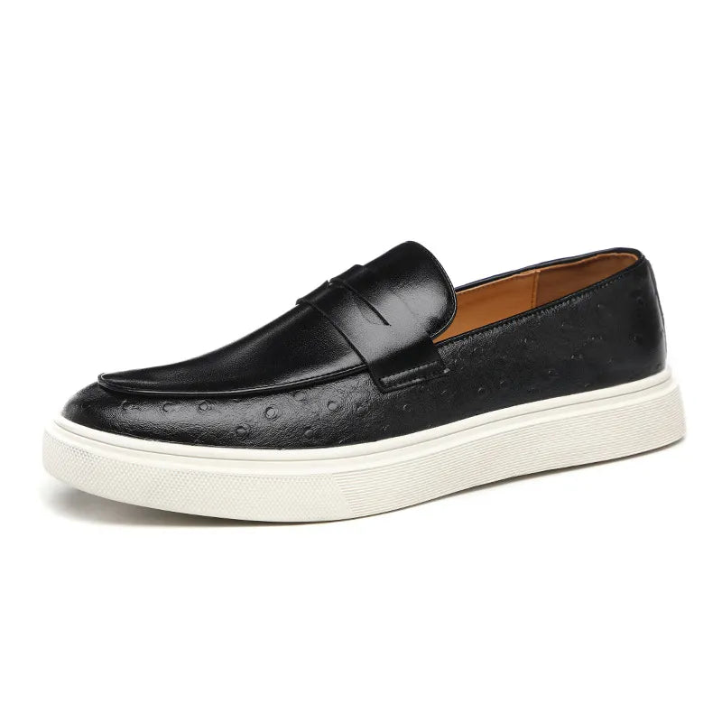 Mocassim de Couro Estilo Britânico