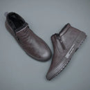 Botinha de Couro Inverno Forrada Casual Warm