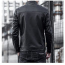 Jaqueta de Couro Masculina Slim