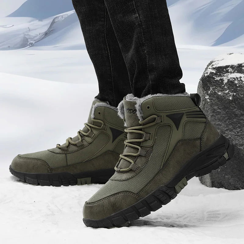 Bota de Inverno Acabamento em Couro Overcoat 2024