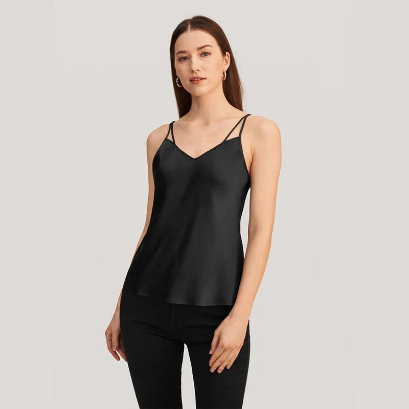 Blusa de Seda de Alça