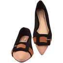 Comfortable Covered Buckle Women's Sneakers Black, Beige Ref:073