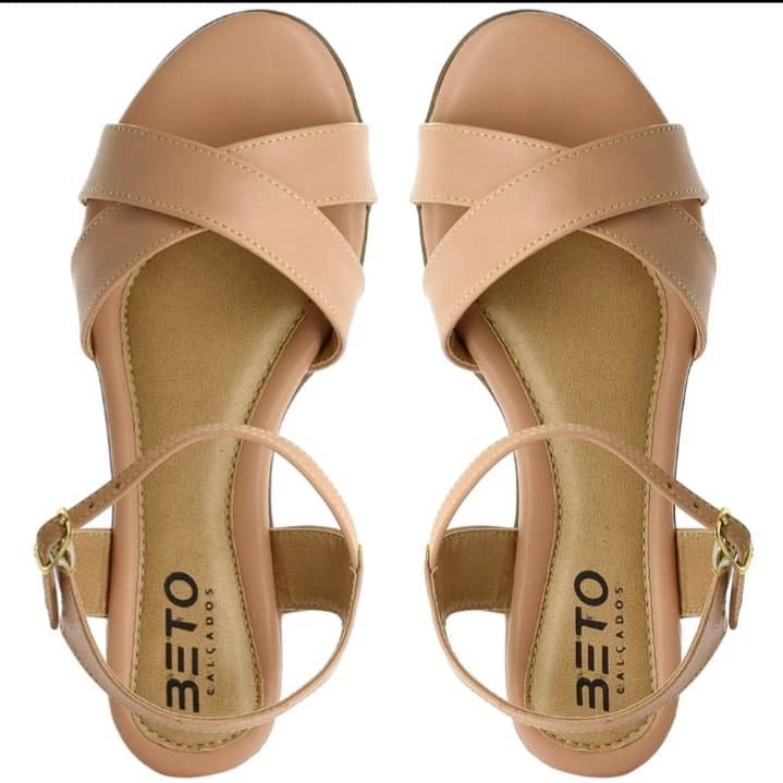 Women's thick heel sandal low heel sandal