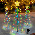 Árvore de Natal Decorada - Iluminada com Energia Solar