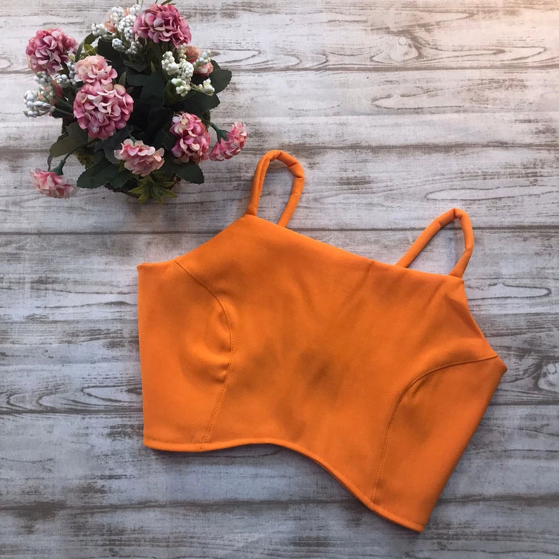 Cropped Gringa with detail in the middle and ties at the back Fashion 2023 111