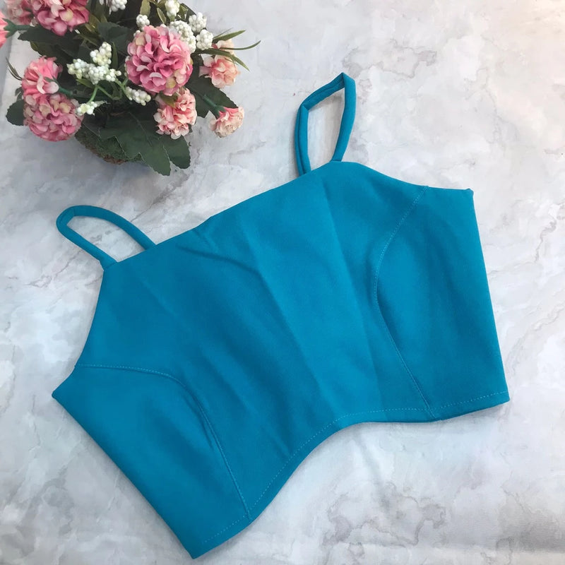 Cropped Gringa with detail in the middle and ties at the back Fashion 2023 111