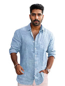 Camisa Masculina Linho de Algodão Billion