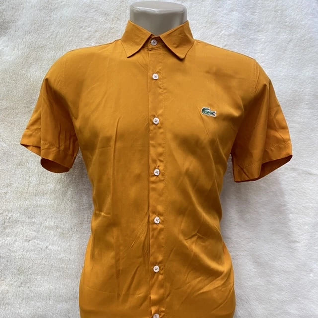 Men's Short Sleeve Beach Social Slim Hawaiian Cheap Shirt, Fabric and Viscose