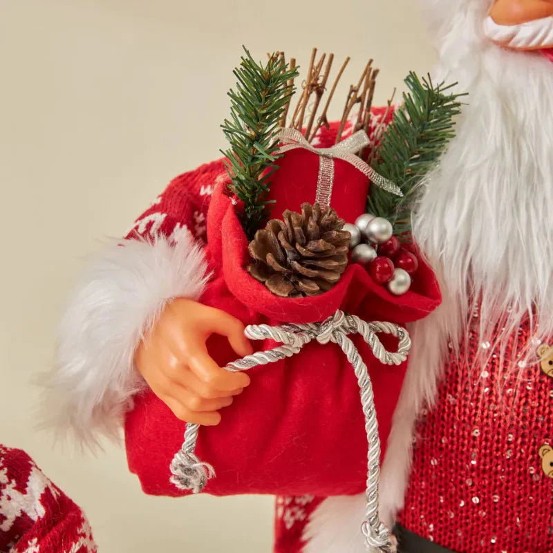 Boneco de Papai Noel Grande Decoração de Natal