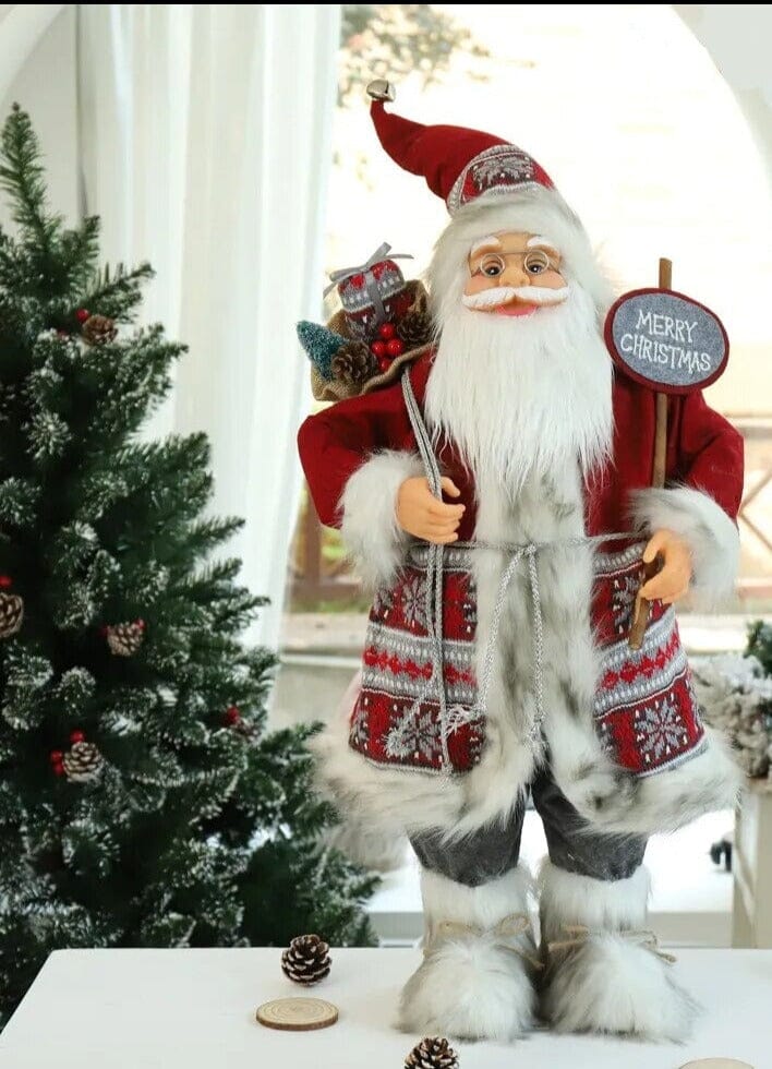 Boneco de Papai Noel Grande Decoração de Natal