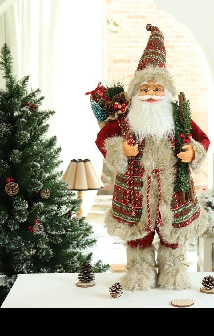 Boneco de Papai Noel Grande Decoração de Natal