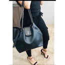 BOLSA + CARTEIRA FEMININA SACOLA ALÇA CORRENTE RESISTENTE PROMOÇÃO