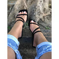 Women's Flat Slipper with Straps Launch (REF 3380)