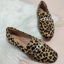 Women's Comfort Moccasin Square Toe Chain Promotion Ref. 4706