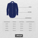 Camisa Manga Longa Masculina Social Jeans Slim Fit Social Casual