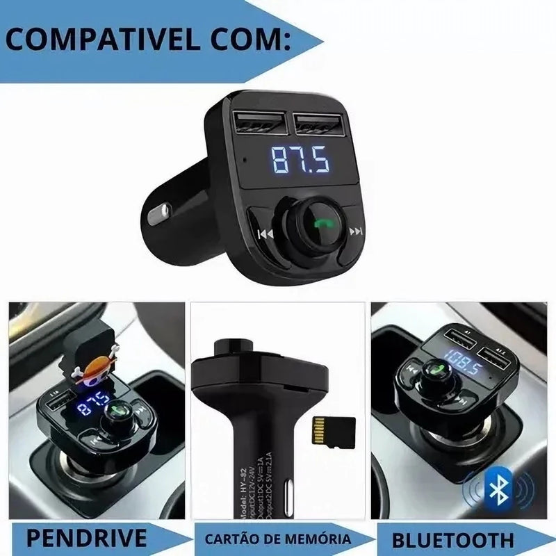 Car Bluetooth Adapter FM Transmitter - X8